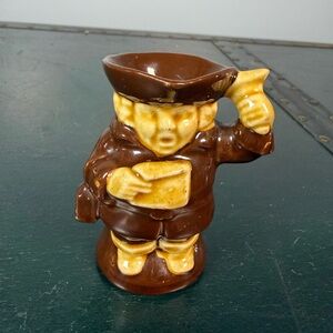 Vintage Miniature Toby Character Pitcher/Toothpick or Match Holder